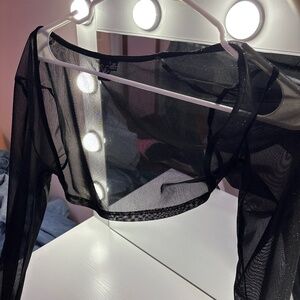 Windsor Sheer Cropped Sweater